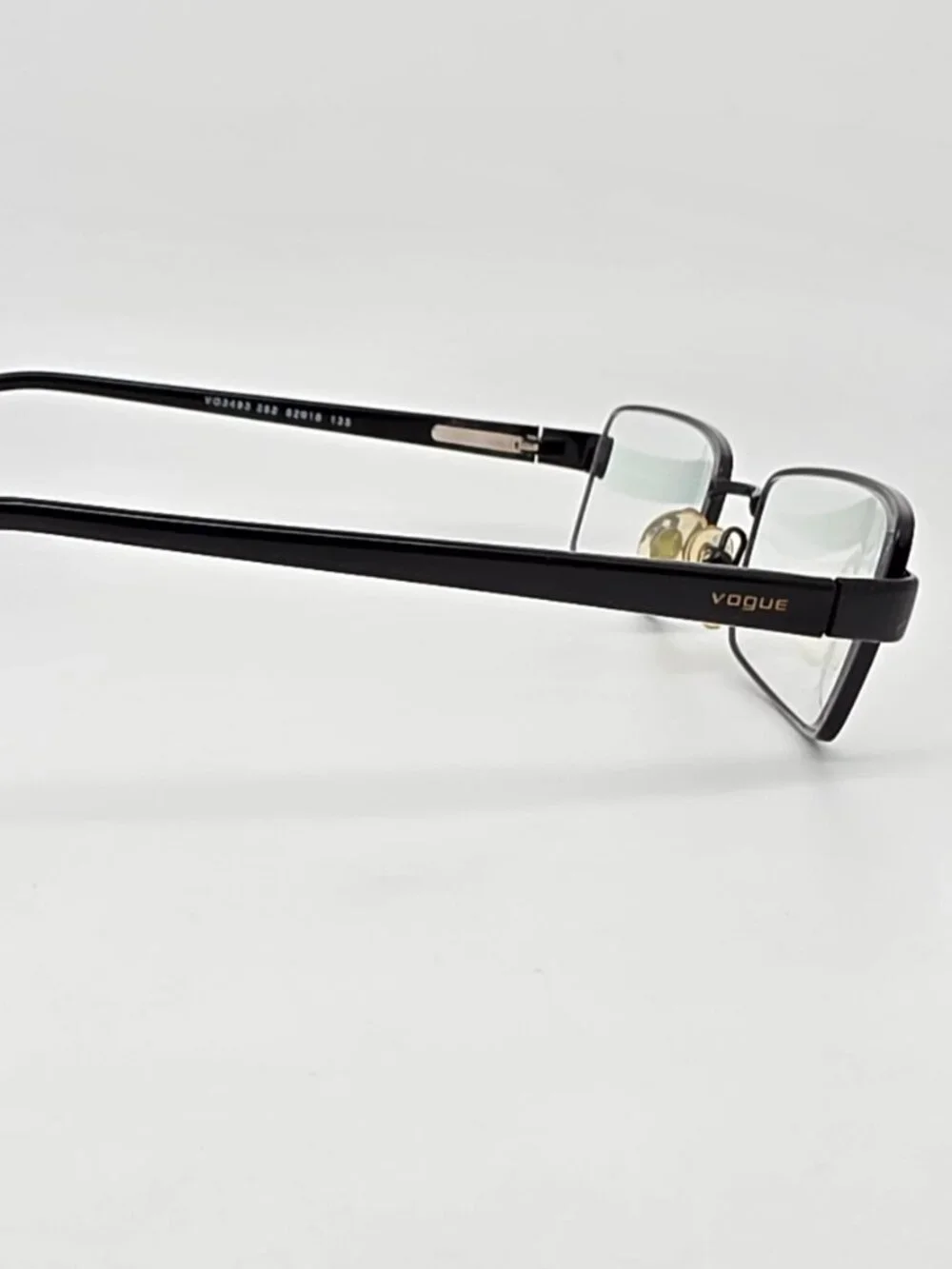 Vogue VO3493 352 Polished Black Eyeglasses Frame w/ Case Italy 52-18-135